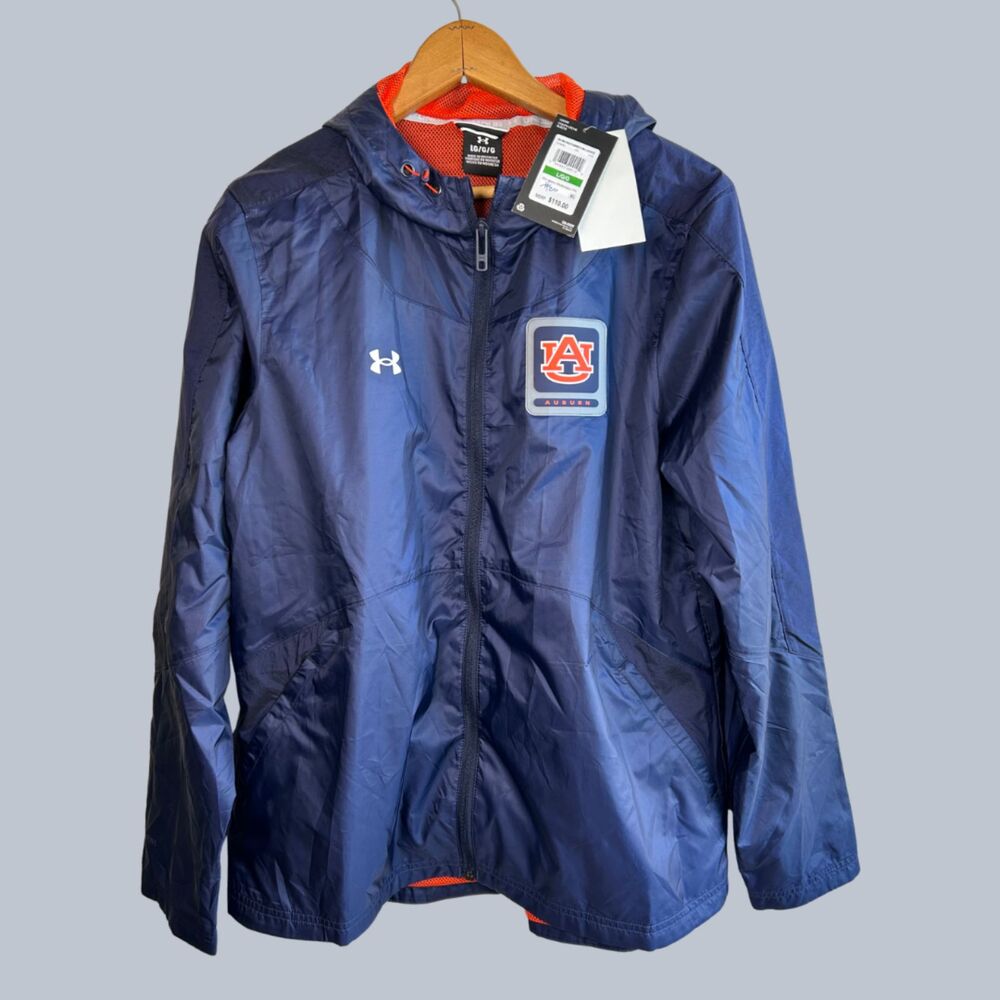 Under Armor Womens Legacy Auburn Full Zip Windbreaker NWT